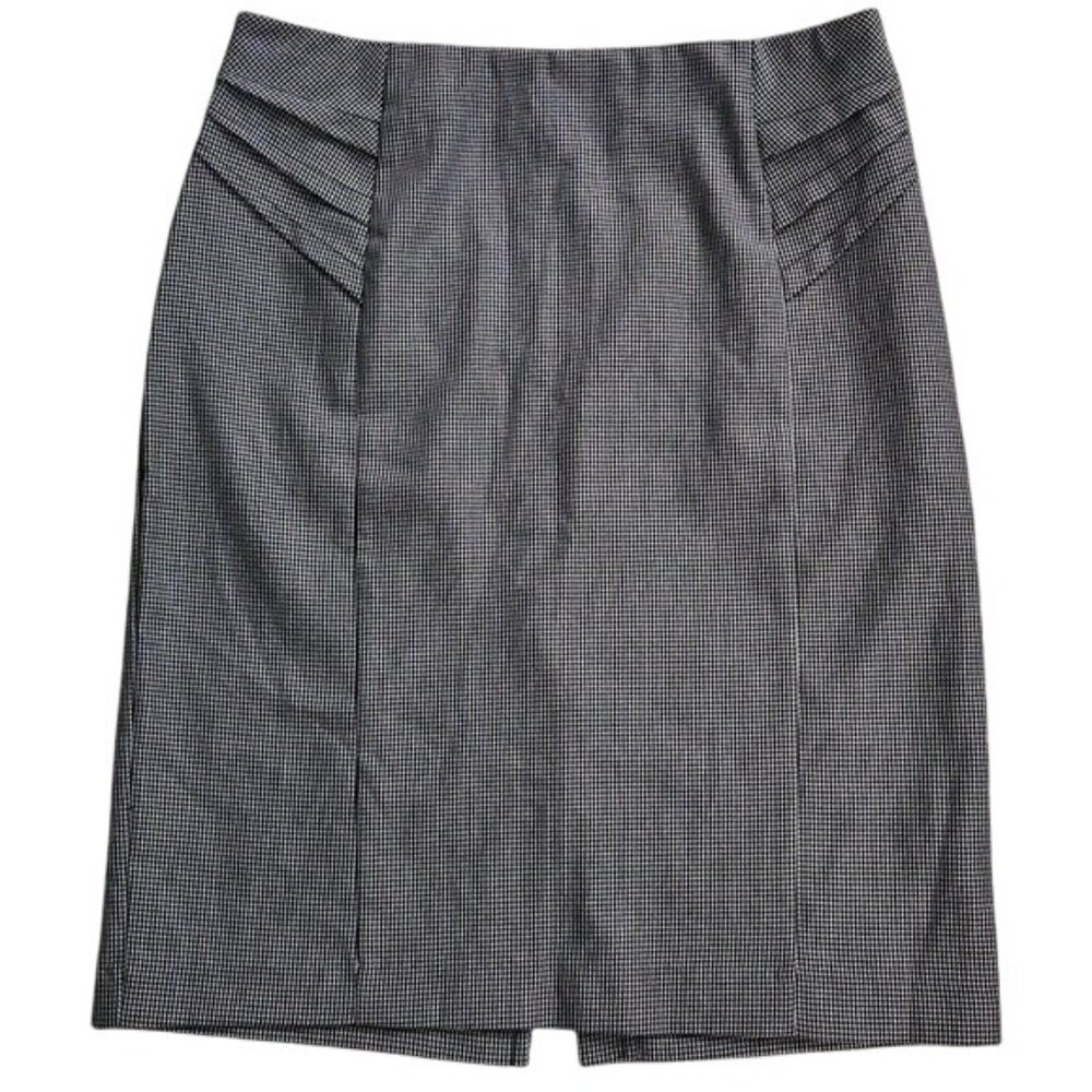 New York & Company Stretch Houndstooth Pencil Skirt Size 8 Office Career Work